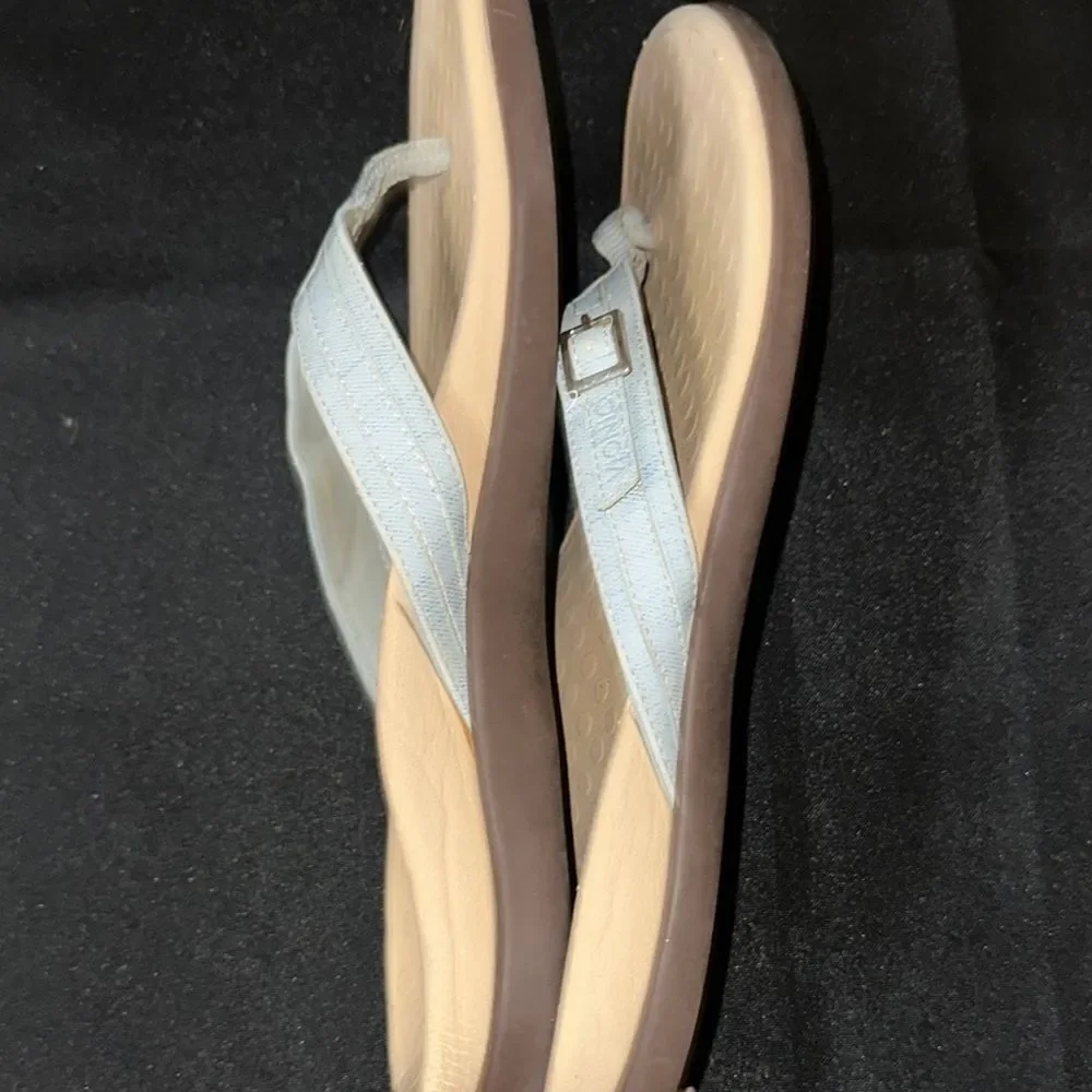 Vionic Lght Blue Patty Tide Sandals w/ Arch Support Size 11